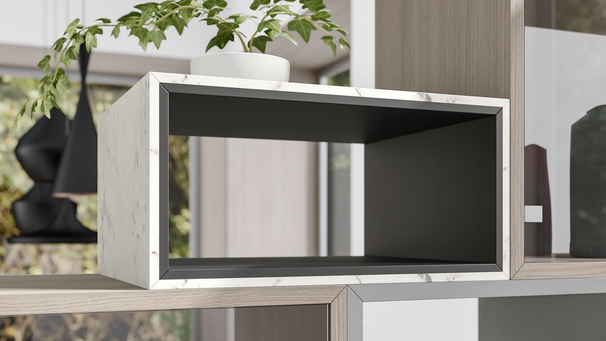 Weißes Regalmodul - Hersteller Egger Regalmodul in Weiß