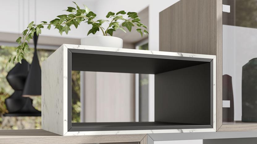 Weißes Regalmodul - Hersteller Egger Regalmodul in Weiß